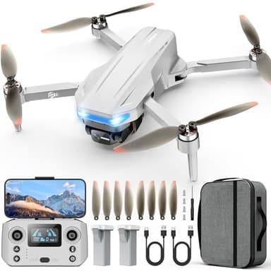 Oddire Drones with Camera for Adults 4K, GPS Auto Return, Waypoint Flight, Orbit Fly, GPS Follow, Gesture Control, Foldable Drone with Brushless Motor, 249g Light, 48 Mins Flight Time with 2 Batteries