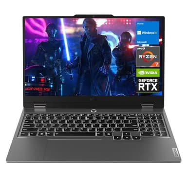 Lenovo LOQ 15 15ARP9 RTX 4060 Gaming Laptop, 15.6" FHD 144Hz, AMD Ryzen 7 7435HS, NVIDIA RTX 4060, 32GB DDR5 RAM, 1TB SSD, Backlit KB, RJ-45, Bundle with PCO Laptop Cooler
