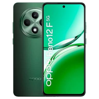 OPPO Reno12 F 5G (GSM, International Version) CPH2637 | 6.67" inch, 256GB Storage + 8GB RAM Dual-SIM Unlocked Android 14 Smartphone (Green)