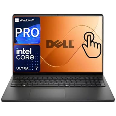 Dell Business-Class 16" Touchscreen Laptop, Intel 10-Core 7 150U (up to 5.4 GHz), 16" FHD+ 300-Nits, 16GB DDR5, 512GB SSD, Wi-Fi 6, Backlit KB, Copilot AI, Windows 11, w/o Earphone
