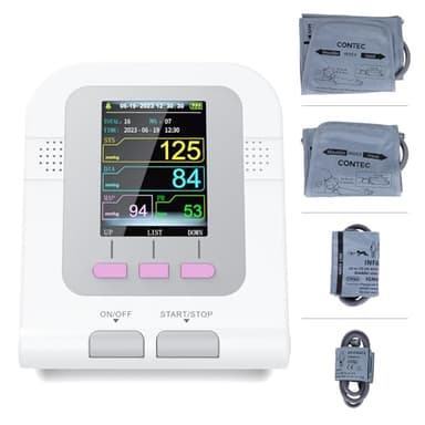 CONTEC Fully Automatic Upper Arm Blood Pressure Monitor 3 Mode 4 Cuffs Without Adapter Electronic Sphygmomanometer
