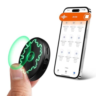 72GB(5200Hours) Magnetic Voice Activated Recorder - Digital Voice Recorder with DSP 5.0 AI-Intelligent Noise Cancellation, Smart Tap Recording Device Portable for Lectures Meetings Interviews Classes