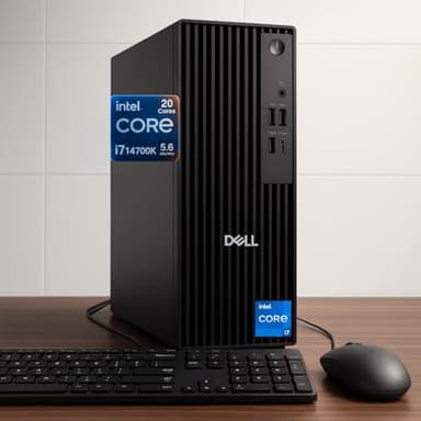 Dell Pro Slim QCS1250 SFF Desktop (New OptiPlex Version), 14th Gen i7-14700K (20 Cores, Up to 5.6GHz), 32GB DDR5 RAM, 1TB PCIe SSD, HDMI+DP Dual Monitor Support, USB-C, Wi-Fi 6E, BT, Windows 11 Pro