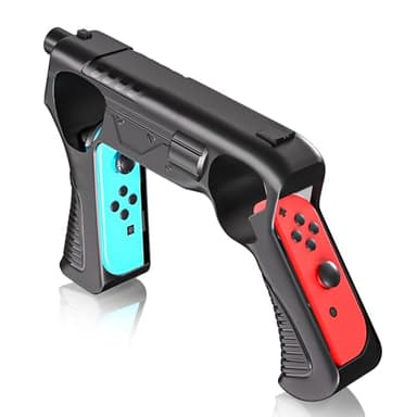 Game Gun for Nintendo Switch/ Switch OLED, Compatible for Shooting Games, Big Buck Hunter Arcade，Resident Evil, Sniper Elite, Doom, Hunting Simulator, Wolfenstein, Payday, Ideal for Family Fun & Gift