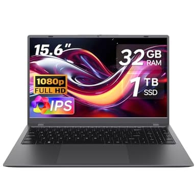 TRHRO Laptop Computer 15.6 inch - 32GB RAM 1TB SSD Laptops, Pentium Gold Processor(Up to 3.4GHz), 1080P FHD Screen, USB3.2, Type-C, WiFi5, BT5.2, PC Laptop for Business and Student