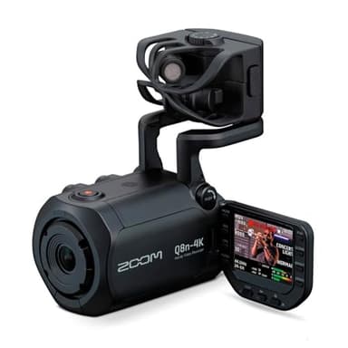 Zoom Q8n-4K Handy Video Recorder with 4K UHD Video, Stereo Microphones, Dual XLR Inputs, 4-Track Audio Recording, Webcam Mode for Music, Podcasts & Streaming