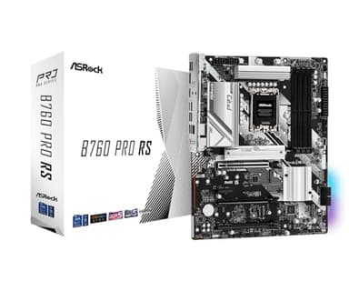 ASRock B760 Pro RS ATX Motherboard | Supports 14th/13th/12th Gen Intel | DDR5 7200+ (OC) | PCIe 5.0 | 2.5G LAN | 10+1+1 Power Phase | Front & Rear USB-C