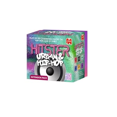 Hitster Extention Urban & Hip-Hop – Board Game and Musical Atmosphere – Adult Game – Rediscover the Hits of Urban Music, R&B, Rap – with Family and Friends – 2 to 10 Players – Ages 16 and Above