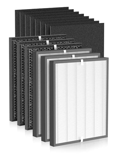 14 Pack 3000 Replacement Filter Compatible with Air Doctor 3000 Air Purifier, 3 Main Filter + 3 Activated Carbon Filters + 8 Pre-Filters, Compare to ADF3001 ADF3002 ADF3003