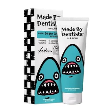 Made by Dentists Kids' Shark Fluoride Anticavity Toothpaste - Watermelon - 4.2oz Eyeball Juice 3 Pack