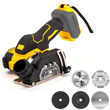 Cordless Cut Off Tool Compatible with Dewalt 20V Battery, Brushless Rotorazer Saw, DEROLT Compact Tile Cutter 10,000RPM, 5 Saw 3” Blades for Wood, Metal, Tile and Plastic (Bare Tool Only)