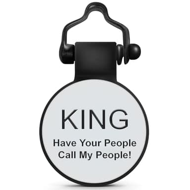 SiliDog - The Original Silicone Silent Dog Tag - Personalized Engraved Soundless Pet ID - As Seen On Shark Tank - Durable - Never Fades - Mini-Circle - White