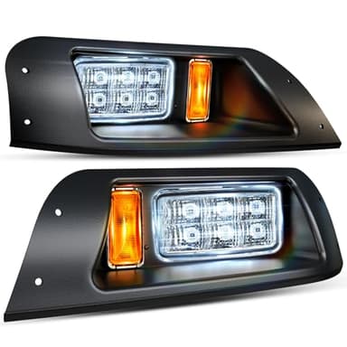 EZGO TXT LED Headlight, Golf Cart Headlight Kit for EZGO TXT 1996-2013 Gas & Electric, 12V High-Brightness Golf Cart LED Headlights, DOT Approved Street Legal EZGO Headlights, Waterproof & Shockproof