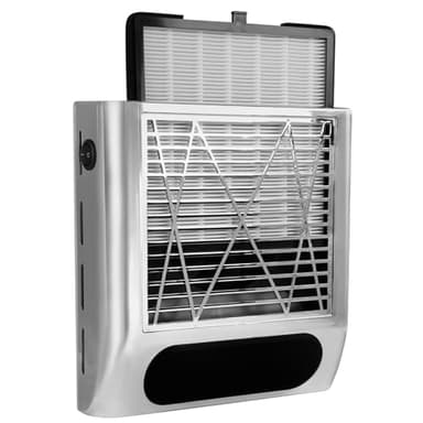 Nail Dust Collector Vacuum Machine, Cofashion 80W Nail Dust Vacuum Powerful NailVacuum for Acrylic Nail Polygel Nail Filter Replaceable Use for Salon & Home, Silver