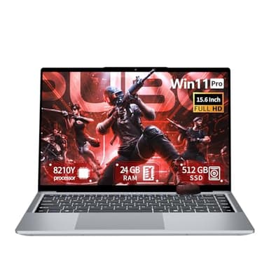 Tunhail 15.6 Inch Ultra Large Memory Gaming Laptop,24GB RAM 512GB SSD, i5 up to 3.60GHZ Laptops 1920 x 1200 HD Display, WiFi5, Webcam, BT5.0, Mini HDMI, RJ45, Backlit Keyboard Laptops Computers