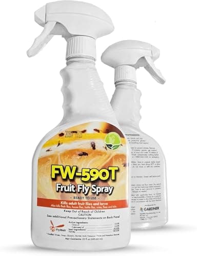 Gardner - Fruit Fly Spray for Gnats, Bugs, Fleas, Ticks, Mites, Wasps - Pet Friendly All Natural Bug Spray for Home - Gnat Killer for Indoor Plants - Stain Free Flying Insect Spray