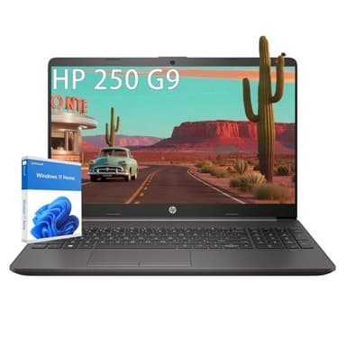 HP Laptop Computer 15.6 for Business Home and Student, with Office 365 for The Web, Windows 11 Home, Thin and Lightweight Notebook, IPS, Intel Dual Core, 4GB RAM, 256GB SSD, Wi-Fi6, Webam, with Hub