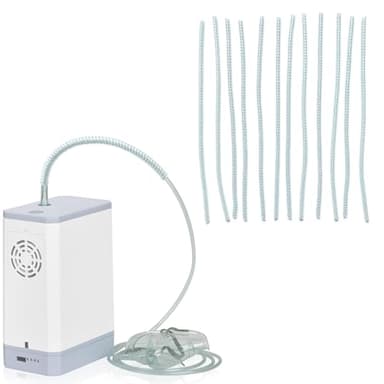 Apuozhi 12 Pack Oxygen Tubing Support, Prevents Kinks Tubing Accessories in Oxygen Hose, Tube Support Crimp Straightener for Portable Oxygen Concentrator & Nasal Cannula, White