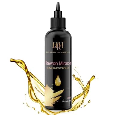 SHEWAN Miracle Hair Growth Oil, Sulfate Free – All Natural, Chemical-Free Regrowth Oil for Edges, Bald Spots & Fast Hair Growth – Paraben Free – 100% Organic Oils, Essential Oils & Herbs – 8oz