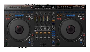 AlphaTheta DDJ‑GRV6 4‑Channel DJ Controller — Groove Circuit Live Remixing, Club‑Standard Layout, Full‑Size Jog Wheels, rekordbox & Serato DJ Pro Compatible