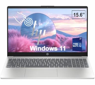 HP 15.6 Inch Touchscreen Student & Business Laptop Computer | Intel 6-Core i3-1215U | 64GB RAM, 2TB SSD | Intel UHD Graphics | WiFi 6 | 10HR Battery | Windows 11 | True Vision HD Camera