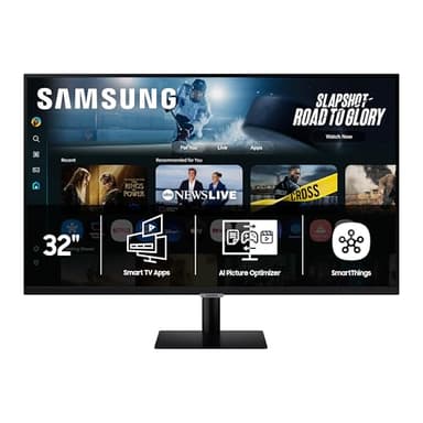 Samsung 32” Smart Monitor M7 (M70F) 4K UHD Display, Samsung Vision AI, Smart TV Apps, Gaming Hub, USB-C, HDMI and USB-A, Black, LS32FM702UNXZA, 2025