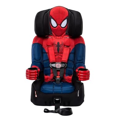 KidsEmbrace 2-in-1 Car Seat | Forward-Facing Harness (26.5–65 lbs) & Booster Mode (40–100 lbs) | Latch | Premium Fit with Multi-Position Headrest, Harness & Recline - Marvel Spider-Man