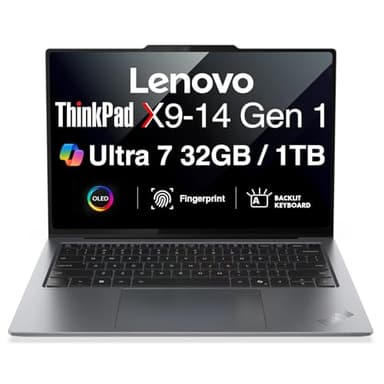 Lenovo Thinkpad X9 14 Aura Edition Ultrathin Copilot+ PC Business Laptop 14.0" OLED Display (Intel Ultra 7 258V, 32GB LPDDR5X, 1TB SSD, Backlit KB, Fingerprint, HD Webcam, Win11P) (NextGen X1 carbon)
