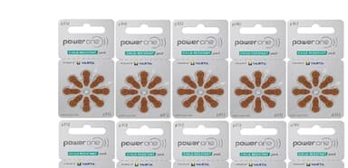 Power One Size 312 Hearing Aid Batteries (80 Batteries)