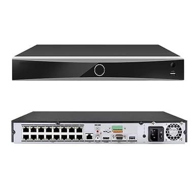 DS-7616NXI-K2/16P 16CH 4K 16 Channel PoE AcuSense NVR Network Video Recorder (HDD Not Included) Human/Vehicle Detection, Compatible with ONVIF/HIK IP Camera/Hik-Connect, International English Version