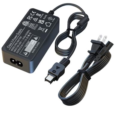 HY1C AC-L200 power adapter charging kit, for Sony Handycam camera DCR HDR FDR series, DCR-HC21 HC26 HC30 HC32 HC36 HC38 SX22 SX41 SX44 SX45 SX65 SX85 SR5 SR10 SR11 SR40 SR45 SR48 SR60 SR82 SR200 SR300