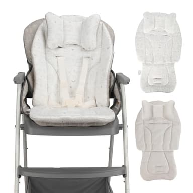 canbeyond High Chair Cover Compatible with Graco - Detachable & Machine Washable, Soft Padding with Neck Support, 4-Season Universal Seat Pad
