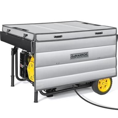 GenArmor Generator Tent Cover while Running, 100% Waterproof Heavy Duty Tarps Generator Enclosure, Portable Outdoor Generator Sheds for outside for Most 4000w~13000w Generators Grey