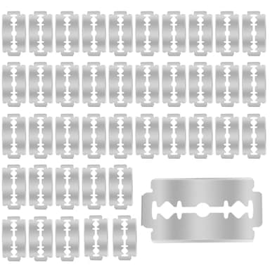 40-Pack Sourdough Bread Lame Blades – 6Cr13 Stainless Steel Razor Sharp Sourdough Scoring Knife for Bread Baking, Pizza Dough, Pastries – Fits Standard Bread Lame Handles (1.7 x 0.9 x 0.04 Inches)