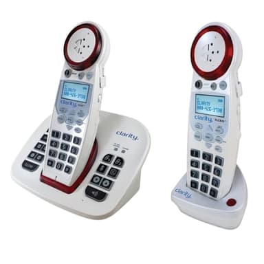 Clarity XLC8 Amplified Cordless Bluetooth Landline Phone for Seniors, Elderly, Hard of Hearing, Hearing Impaired | 50dB Home Phone w/Built-in Telephone Amplifier, Loud Ringer, Talking Caller ID