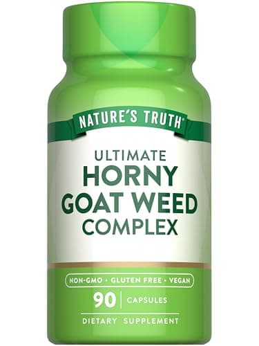 Nature's Truth Horny Goat Weed Complex | 90 Capsules | with Maca Root | Vegan, Non-GMO & Gluten Free Herbal Supplement