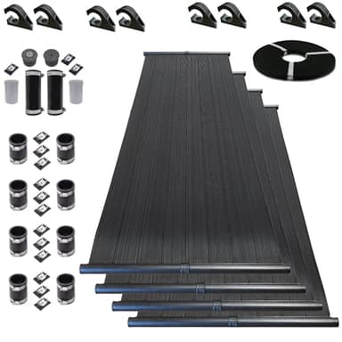 Highest Performing Design - DIY Solar Pool Heater Kit - 15-20 Year Life Expectancy (4-4x10 / 1.5" I.D. Header)