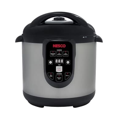 Nesco NPC-9 Smart Electric Pressure Cooker and Canner, Stainless Steel, 9.5 Qt