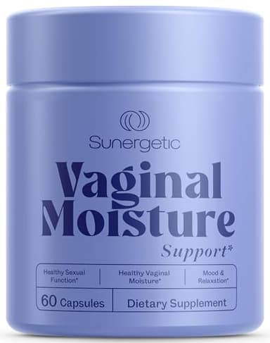 Premium Vaginal Moisture Support Capsules - Vaginal Moisture & Mood, Sexual Function, & Relaxation, Vaginal Dryness, Feminine Wellness & Intimacy, KSM 66 Ashwagandha, Slippery Elm & Maca - 60 Capsules