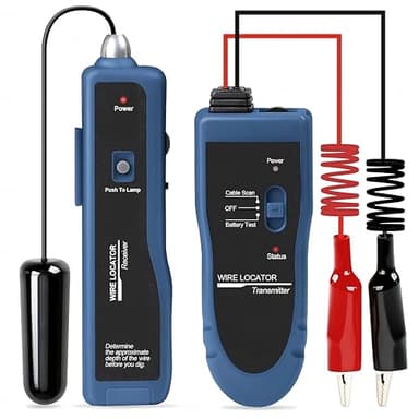 KOLSOL Underground Wire Locator & Cable Tester F02 Pro with Rechargeable 1100mAh Battery for Locating Wires & Control Cables