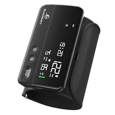 Glucoracy Upper Arm Blood Pressure Monitor, Rechargeable Blood Pressure Machine, Blood Pressure Monitors for Home Use, Portable One-Piece Design, Adjustable Wide Range Arm 10.6"-16.5", Large Display