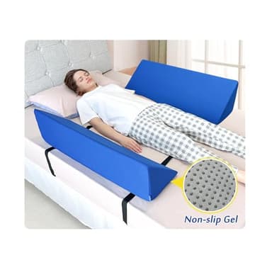 AOSSA Bed Railing Foam Bolsters Bed Rails for Elderly Adults Bedrails Safety Guard Soft Bed Side Rail Pads Hospital Seniors Medical Bumper Wedges Cushions Padding Rails Bed Fall Protector - 1 Pair