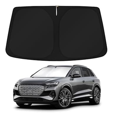 KUST Windshield Sun Shade for 2022-2024 2025 2026 Audi Q4 E-tron Etron Accessories Custom Fit Sunshade Sun Visor Protector Foldable Blocks UV Rays Keep Your Car Cooler