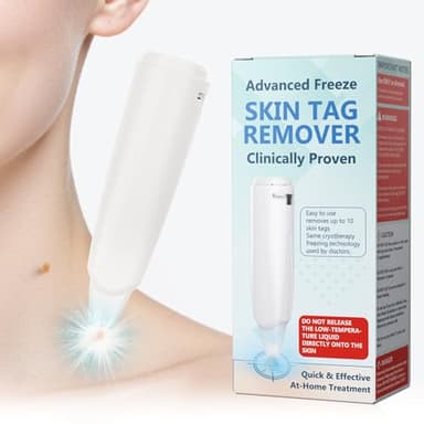 Skin Clinic Freeze Point for Warts and Skin Tags, 1 Warts and SkinTag Removal Kit About 10 Treatments, Safe Home Use Cryogenic Freeze-Off Kit, Wart and SkinTags Removal in 7-14 Days A0318