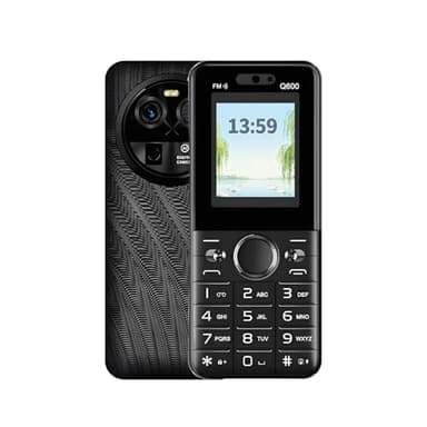 KostSell Unlocked Senior Cell Phone, Big Button 3 SIM Senior Phone, Easy to Use Mobile Phone with Large Capacity Battery, Flashlight, Voice Recorder, Calendar, Alarm Clock, Calculator (Q600-Black)