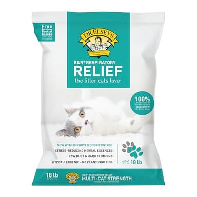 Dr. Elsey's R&R Stress-Reducing Clumping Clay Cat Litter 18 lb. Bag