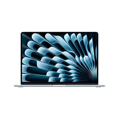 Apple 2025 MacBook Air 15-inch Laptop with M4 chip: Built for Apple Intelligence, 15.3-inch Liquid Retina Display, 16GB Unified Memory, 256GB SSD Storage, 12MP Center Stage Camera, Touch ID; Sky Blue