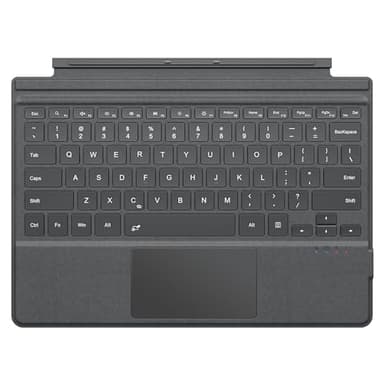 MoKo Type Cover for Microsoft Surface Pro 7 Plus 2021/ Pro 7 / Pro 6 / Pro 5 / Pro 4 /Pro 3 Keyboard, Lightweight Wireless Replacement Keyboard with Trackpad & Built-in Rechargeable Battery, Gray