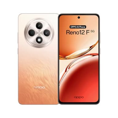 OPPO Reno12 F 5G (GSM, International Version) CPH2637 | 6.67" inch, 256GB Storage + 8GB RAM Dual-SIM Unlocked Android 14 Smartphone (Orange)
