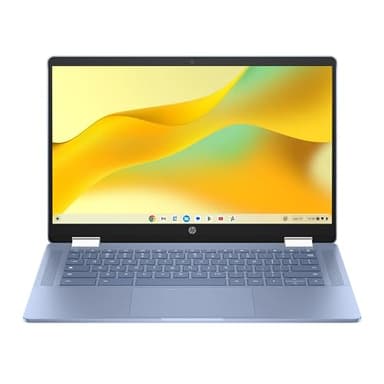 HP Chromebook x360 14 inch FHD IPS Touch 2-in-1 Laptop, Intel Processor N100, 4GB RAM, 64GB eMMC, Chrome OS, Sky Blue, 14b-cd0130wm